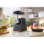 Bosch Köttkvarn MFWS430B 1900W många tillbehör