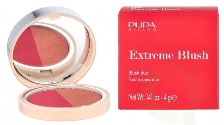 Pupa Milano Pupa Extreme Blush Duo Effect Compact Blush 4 g #140 Radiant Flamingo - Glow Creamy