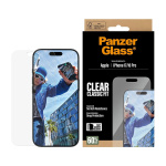 PanzerGlass Schermbeschermer iPhone 17/iPhone 16 Pro - Classic Fit met EasyAligner