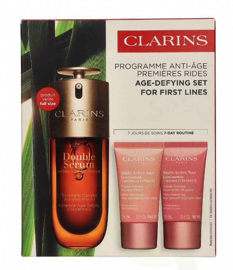 Clarins Age-Defying For First Line Set 83 ml Serum 50ml/Day Cream 15ml/Night Cream 15ml/Eye gel 3ml
