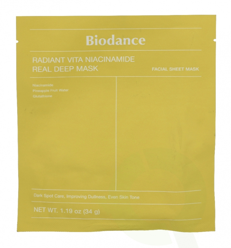 Biodance Radiant Vita Niacinamide Face Mask 34 g
