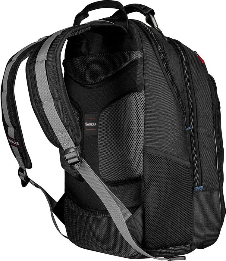 Wenger Carbon Backpack - rugzak voor een 17-inch laptop, zwart