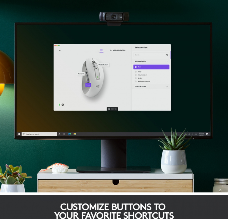 Logitech Signature M650 draadloze muis, wit