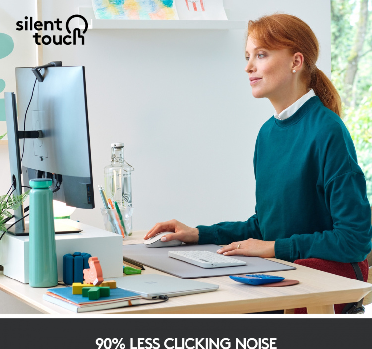 Logitech Signature M650 draadloze muis, wit