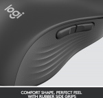 Logitech Signature M650 L LEFT - draadloze muis, zwart