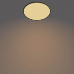 Philips Superslim CL550 plafondlamp, rond, zwart, 1900 lm, 2700K