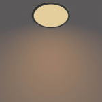 Philips Superslim CL550 plafondlamp, rond, zwart, 1300 lm, 2700K