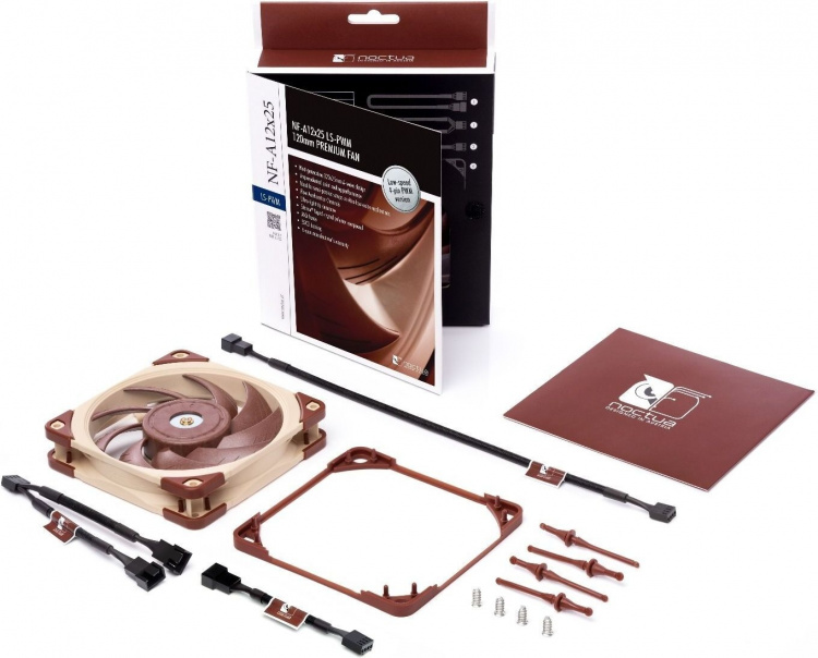 Noctua NF-A12x25 LS-PWM-ventilator, 120 mm