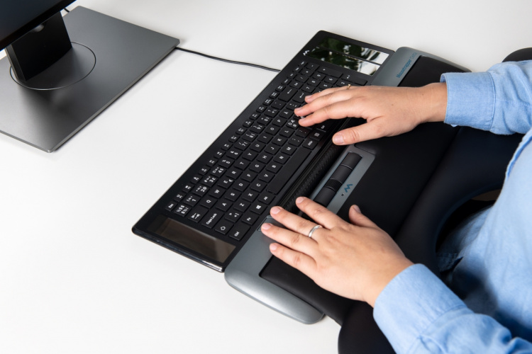 MouseTrapper Delta Extended-muis, grijs