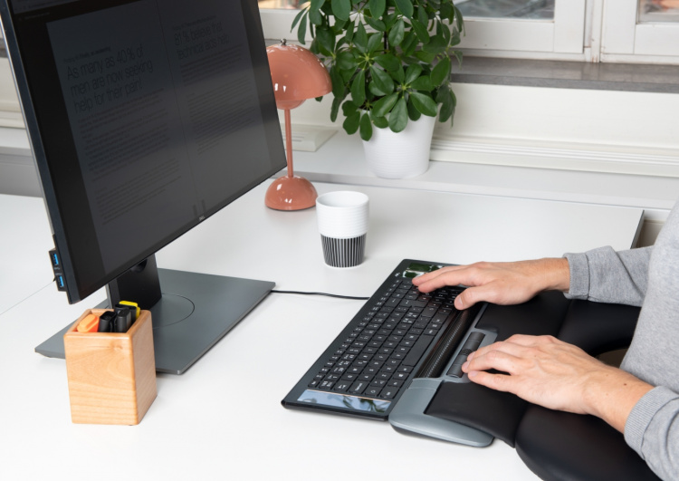 MouseTrapper Delta Extended-muis, zwart