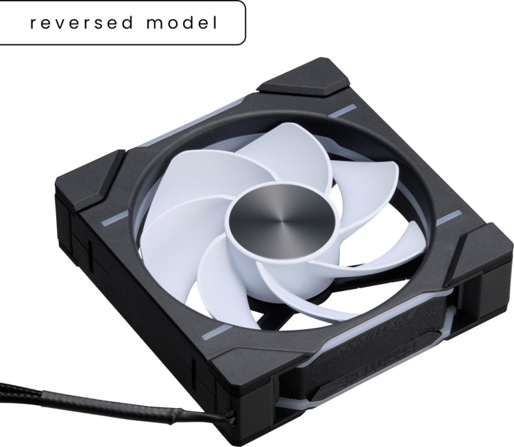 Phanteks D30-120 Reversed Airflow D-RGB PWM-ventilator, zwart, 120 mm
