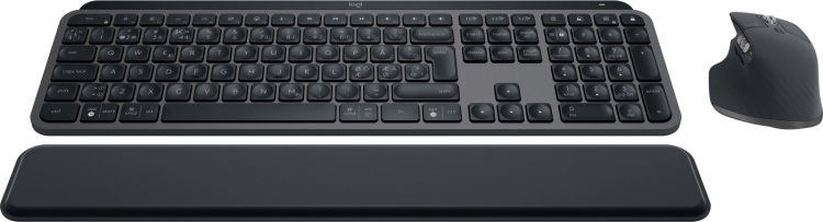 Logitech MX Keys S Combo-toetsenbord en muis met polssteun, grafietgrijs