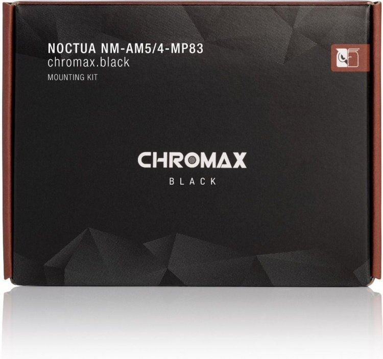 Noctua NM-AM5/4-MP83 chromax.black mounting kit - bevestigingsset voor processorkoeler, zwart.