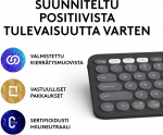 Logitech Pebble Keys 2 K380s-toetsenbord, grijs