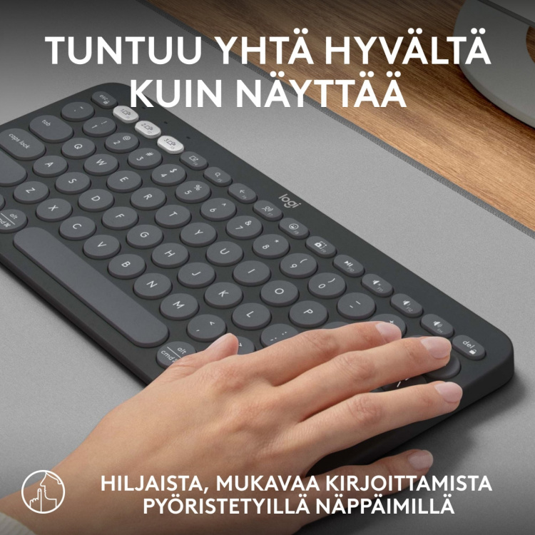Logitech Pebble Keys 2 K380s-toetsenbord, grijs