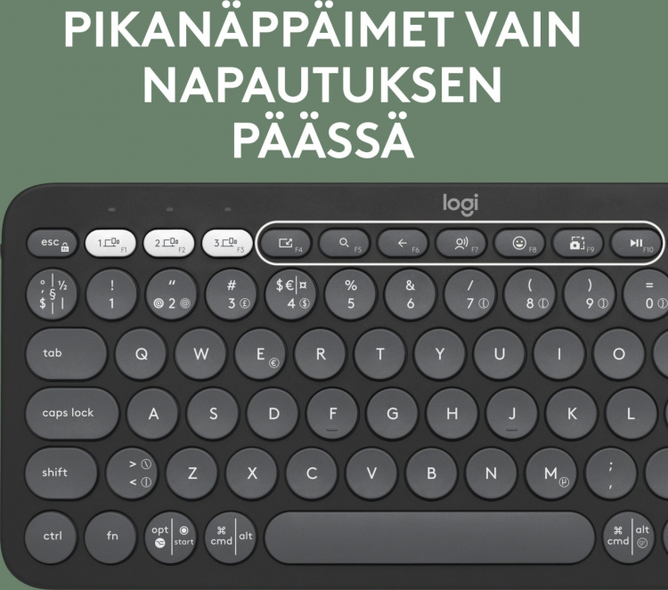 Logitech Pebble Keys 2 K380s-toetsenbord, grijs