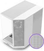 NZXT H6 Flow ATX-behuizing met panoramavenster, zwart Bij het ontwerp