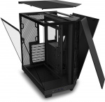 NZXT H6 Flow ATX-behuizing met panoramavenster, zwart Bij het ontwerp