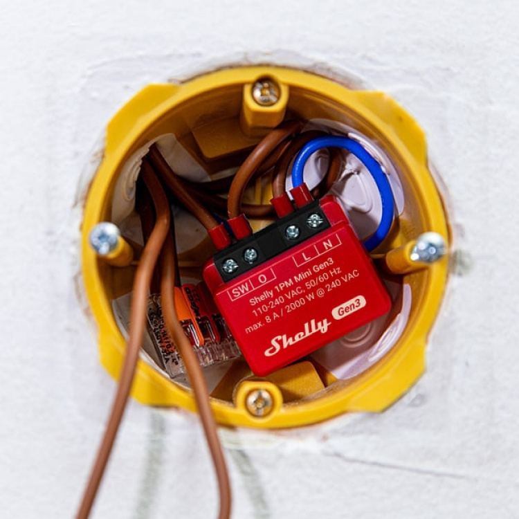 Shelly 1PM Mini Gen3 - relaisschakelaar voor wifi-netwerken