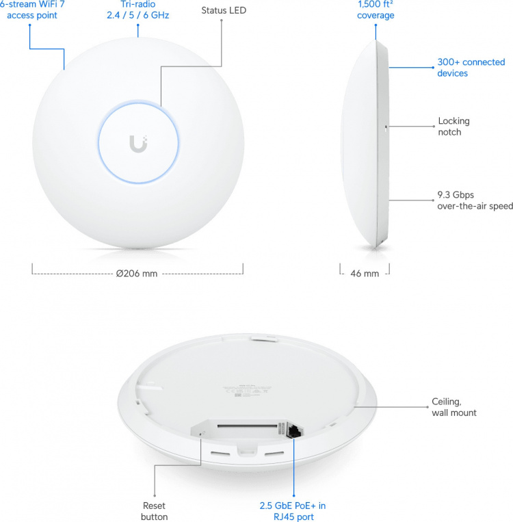 Ubiquiti UniFi 7 Pro - WiFi-access point