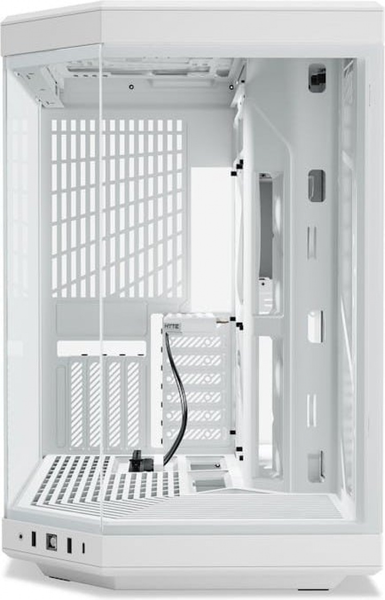 Hyte Y70 Snow White ATX-behuizing met panoramavenster, wit