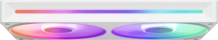 NZXT F240 RGB CORE-ventilator, 2 * 120 mm, wit Het