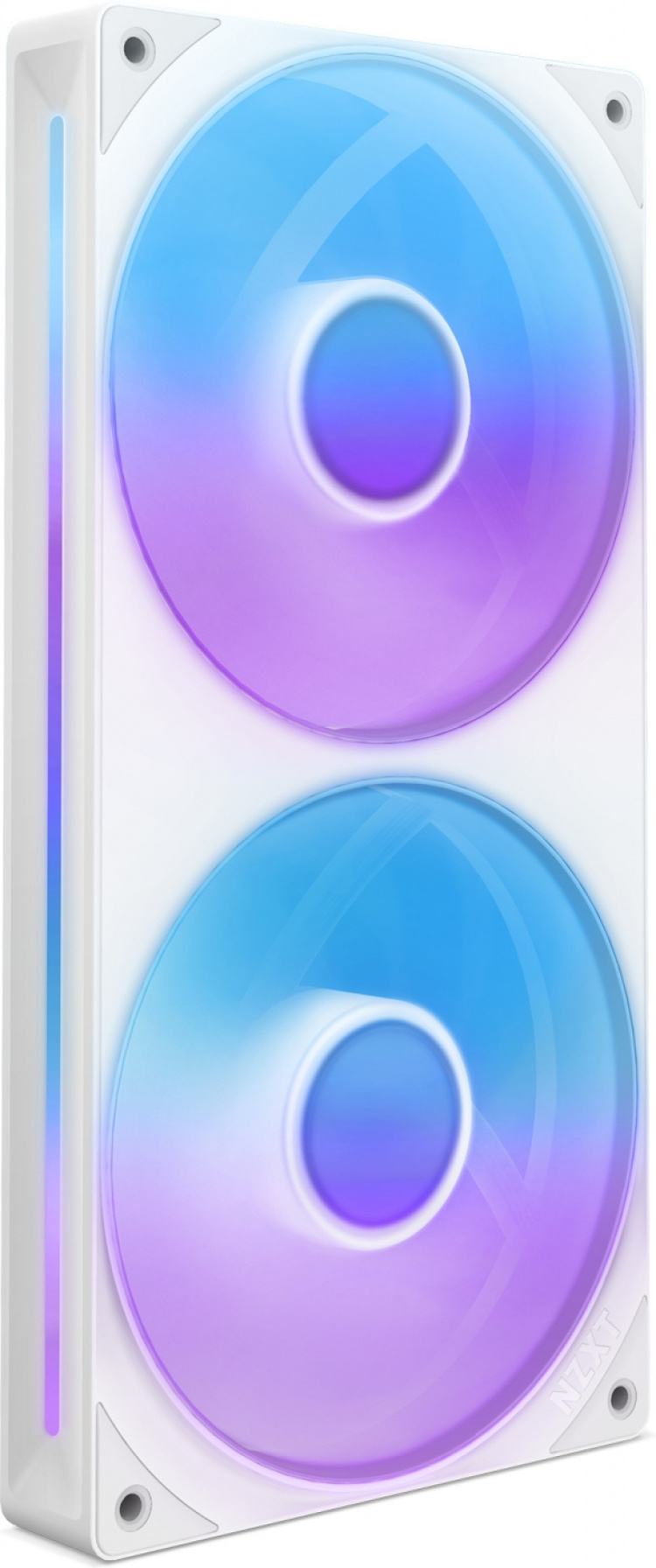 NZXT F240 RGB CORE-ventilator, 2 * 120 mm, wit Het