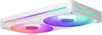 NZXT F240 RGB CORE-ventilator, 2 * 120 mm, wit Het