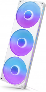 NZXT F360 RGB CORE-ventilator, 3 * 120 mm, wit Het