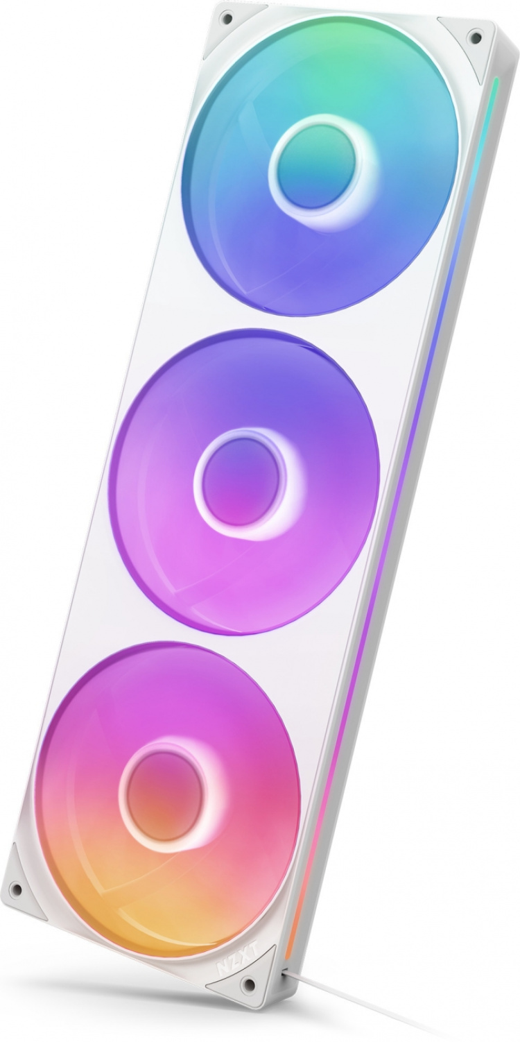 NZXT F360 RGB CORE-ventilator, 3 * 120 mm, wit Het
