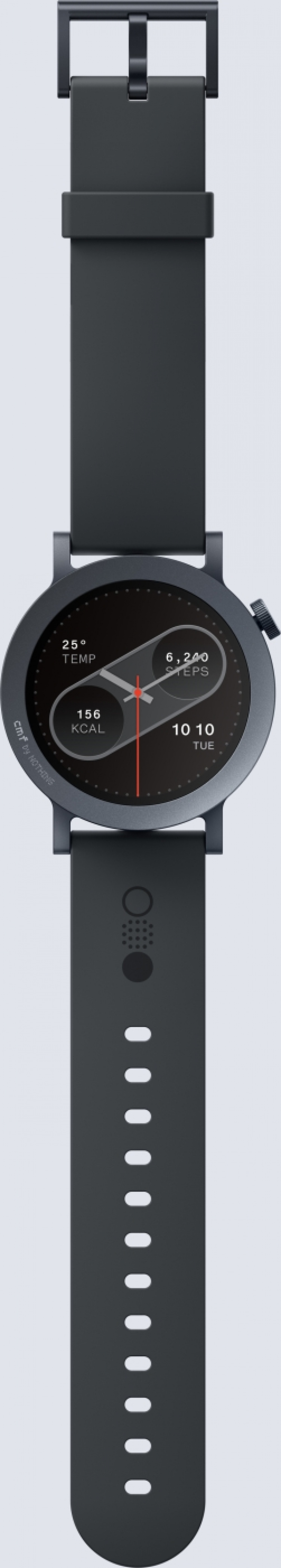 Nothing CMF by Nothing Watch Pro 2 smartwatch, donkergrijze siliconen band De Watch