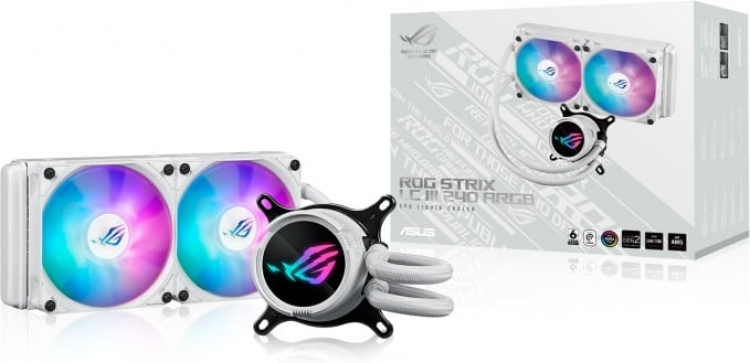 ASUS ROG STRIX LC III 240 ARGB White Edition - vloeistofkoelsysteem, wit