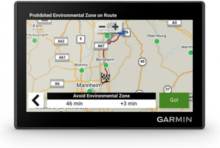 Garmin Drive 53-autonavigatiesysteem, Europa