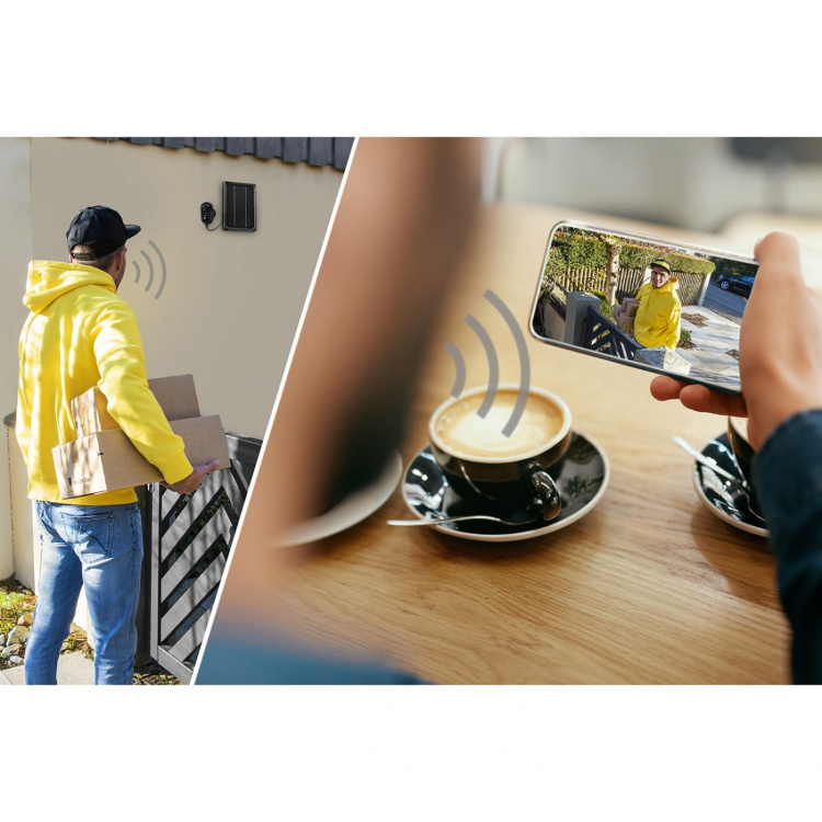 Hama Smart Övervakningskamera Utomhus Solenergi Svart