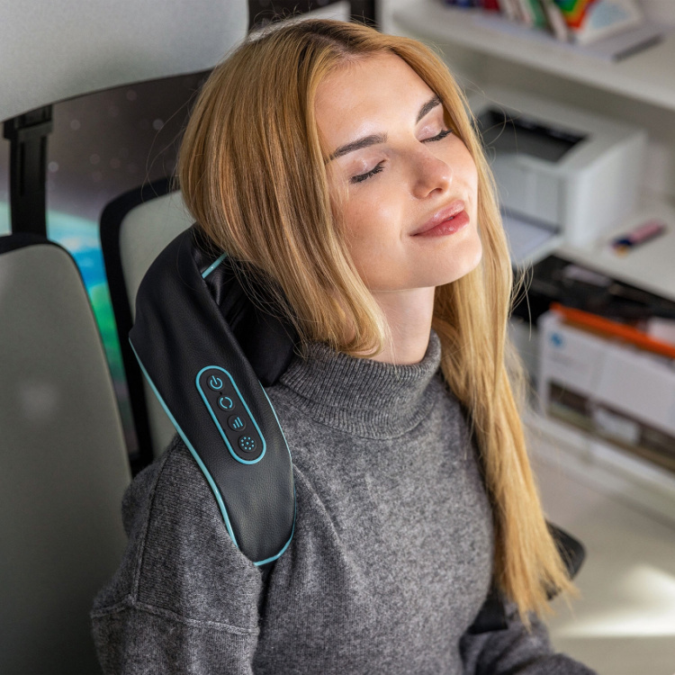 MEDIVON Nackmassagerare Volt Svart