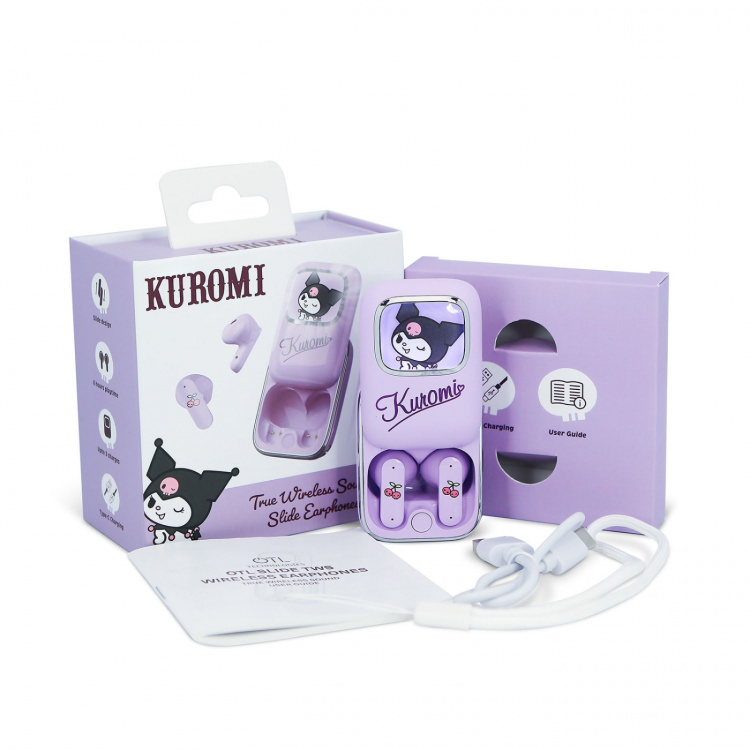 KUROMI Hörlurar In-Ear TWS Skjut med LED