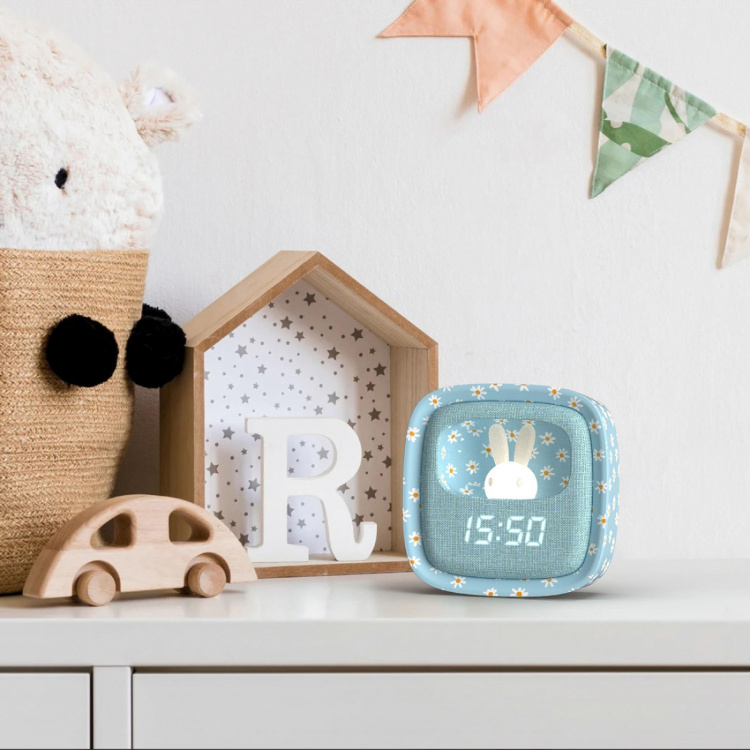 Mobility On Board Väckarklocka med Nattlampa Billy Clock Blue Blomma