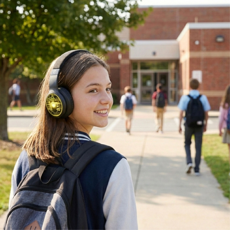 MINIONS Hörlurar LED Trådlösa On-Ear