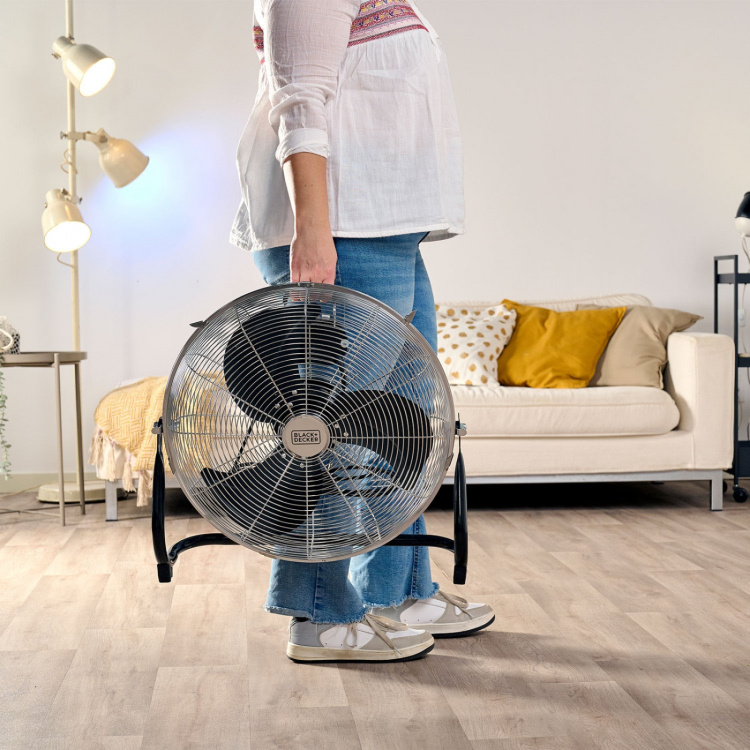 BLACK+DECKER Golvfläkt 120W Svart