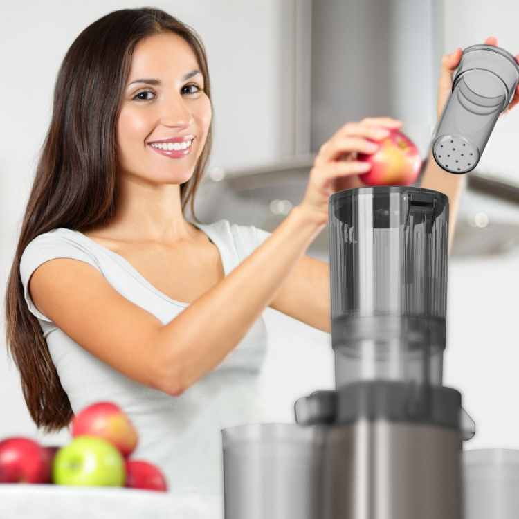 BLACK+DECKER Juicemaskin Slow Juicer 1400W Rostfritt Stål