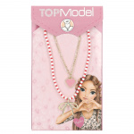 TOPModel Dubbellaagse ketting LEOHEART - Goud, Roze, Wit, Rood - 46,5 cm + 5 cm