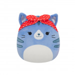 Squishmallows 19 cm Love - Carizma, de blauwe Tappy Cat