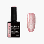 Nailura Gellak 322 - Peach Glitter - 10 ml
