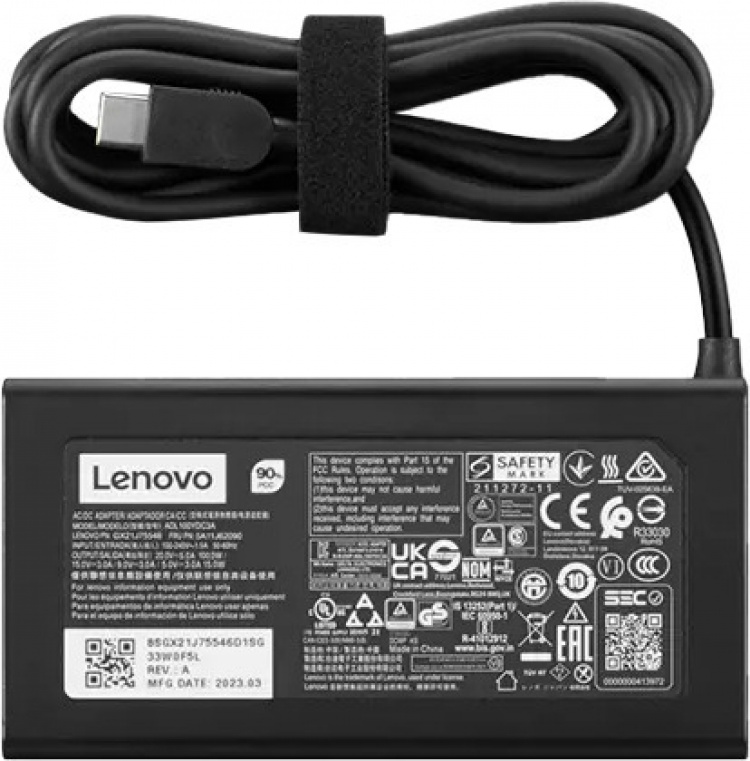 Lenovo 100 W AC-adapter (USB Type-C) -voeding. Oplader die