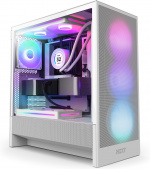 NZXT H5 Flow RGB (2024) ATX-behuizing met venster, wit 