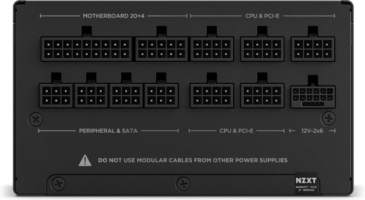 NZXT C1200 ATX 3.1-voeding, 1200 W, zwart,