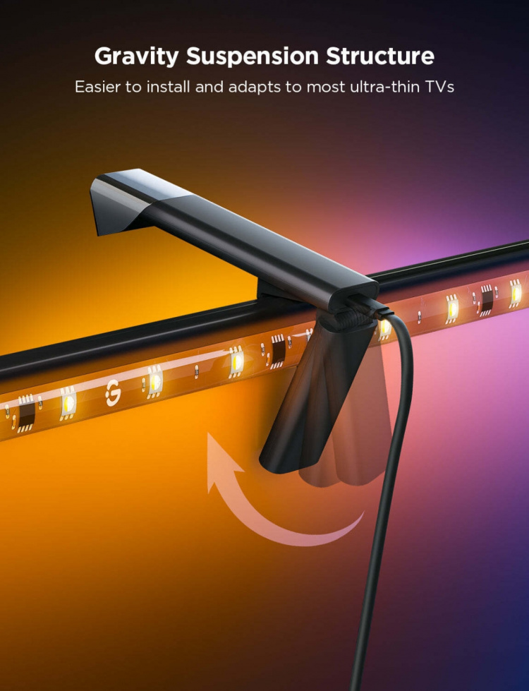 Govee TV Backlight 3 Lite - LED-lichtstrip, voor televisies