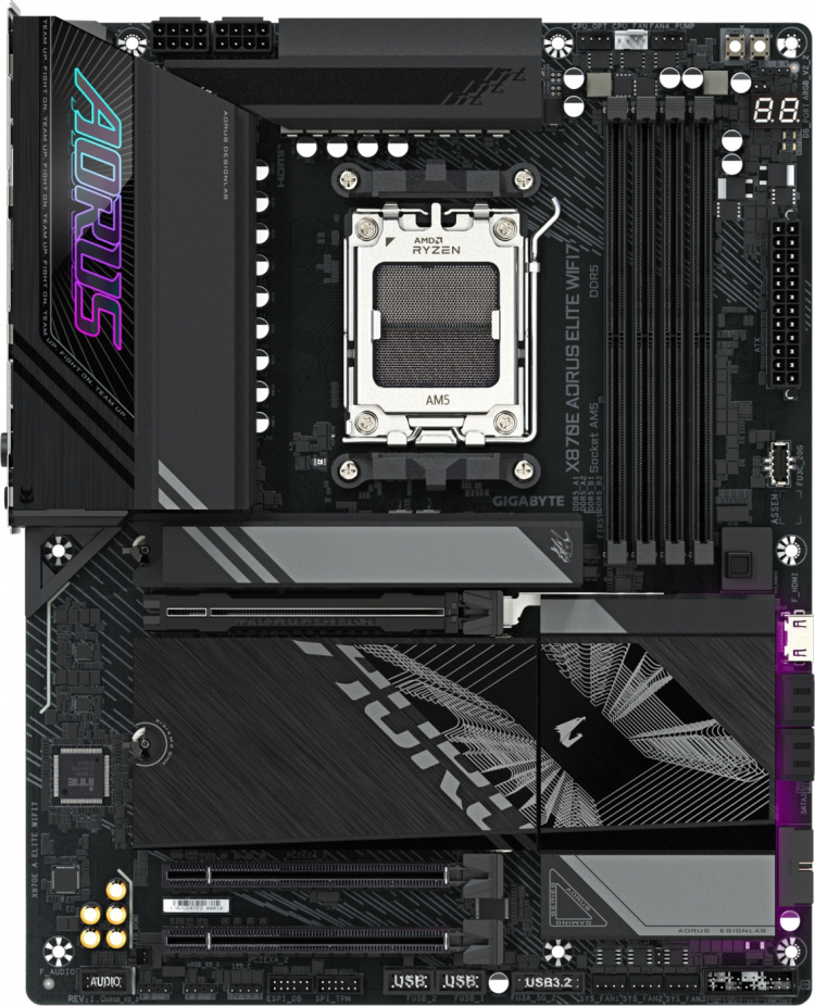 Gigabyte X870E AORUS ELITE WIFI7 ATX-moederbord