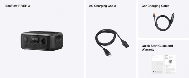 EcoFlow River 3 draagbare powerbank, 245 Wh