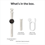 Google Pixel Watch 3 WiFi-smartwatch, 41 mm, Porcelain / Polished Silver